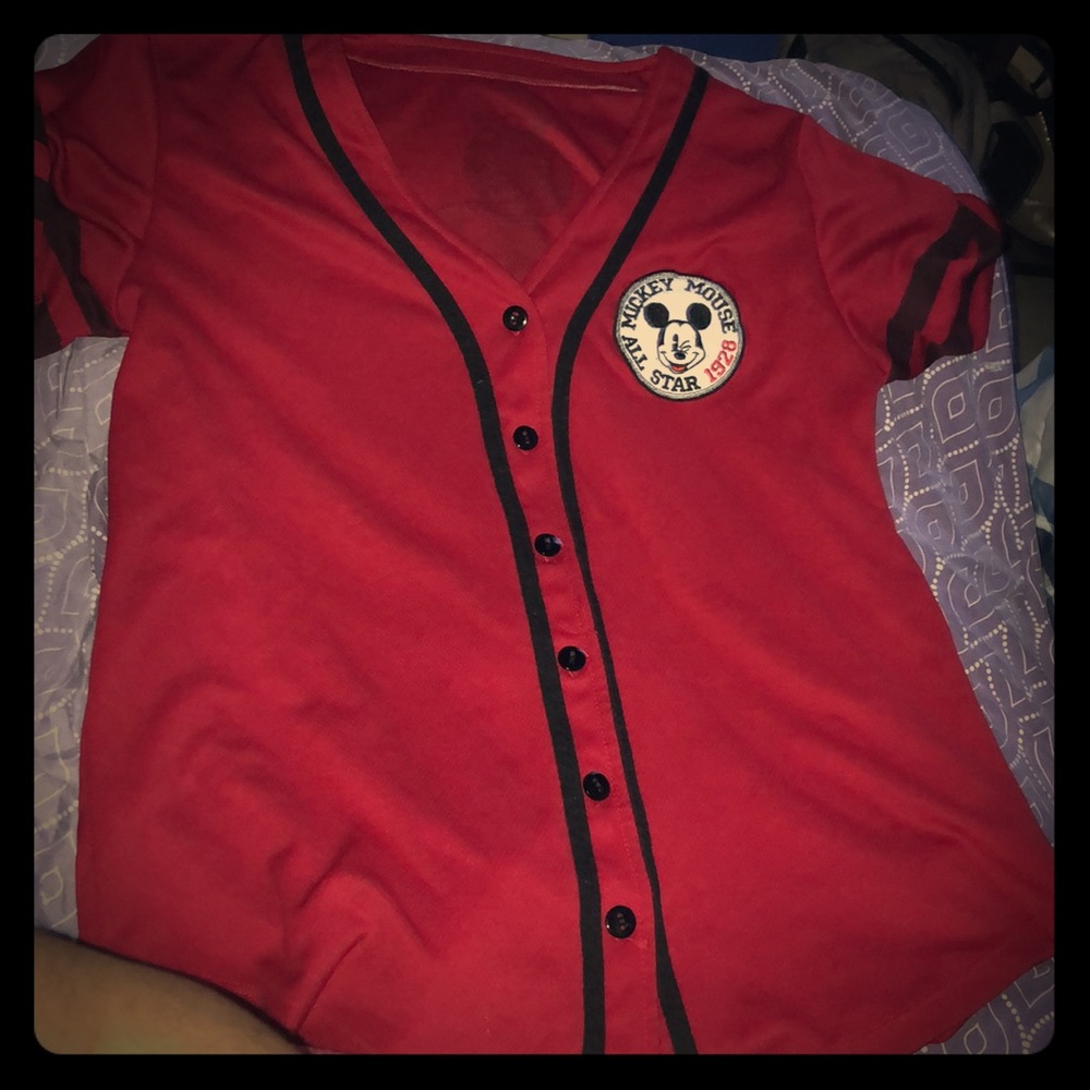 V- neck Mickey Mouse shirt
